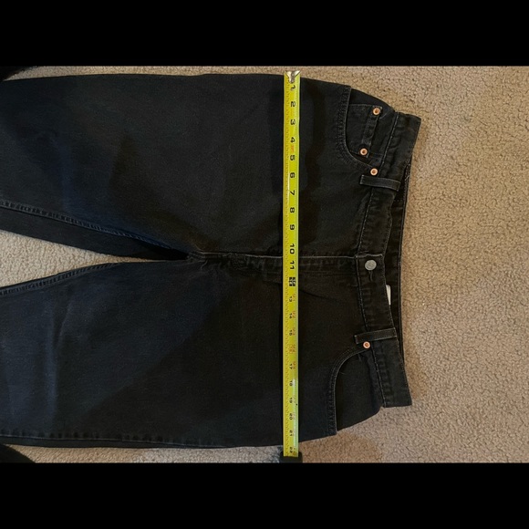 Womens Levi 550 Black Denim Jeans - Picture 4 of 5